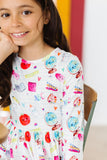 Smarty Pants 3/4 Sleeve Pocket Twirl Dress - Aaria Tees Aaria Tees