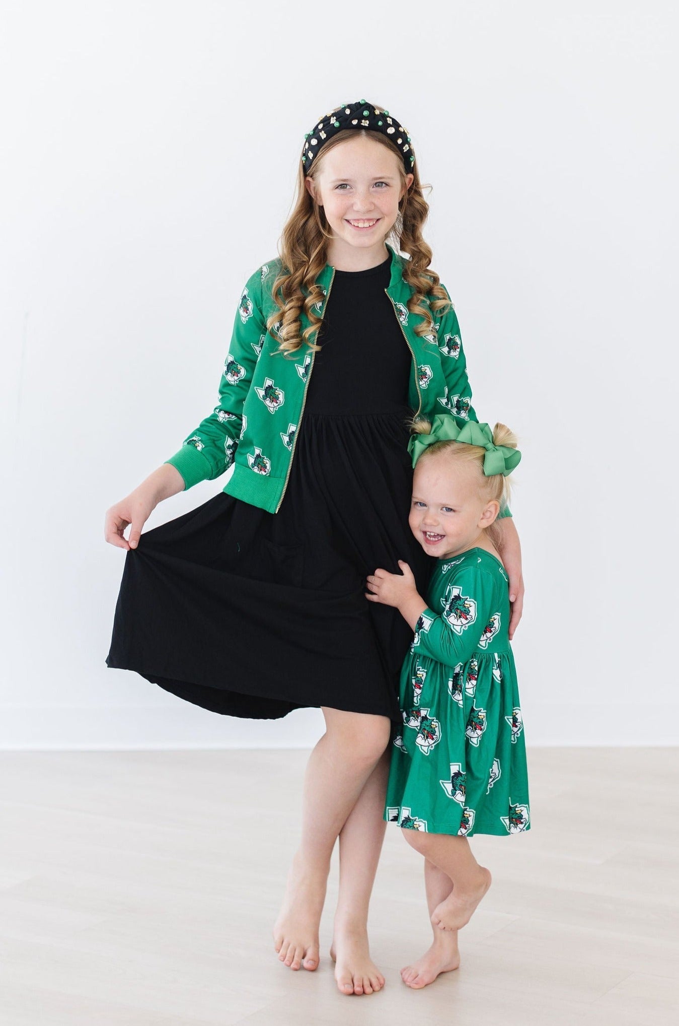 Southlake Carroll Dragons 3/4 Sleeve Pocket Twirl Dress - Aaria Tees Aaria Tees