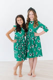 Southlake Carroll Dragons 3/4 Sleeve Pocket Twirl Dress - Aaria Tees Aaria Tees