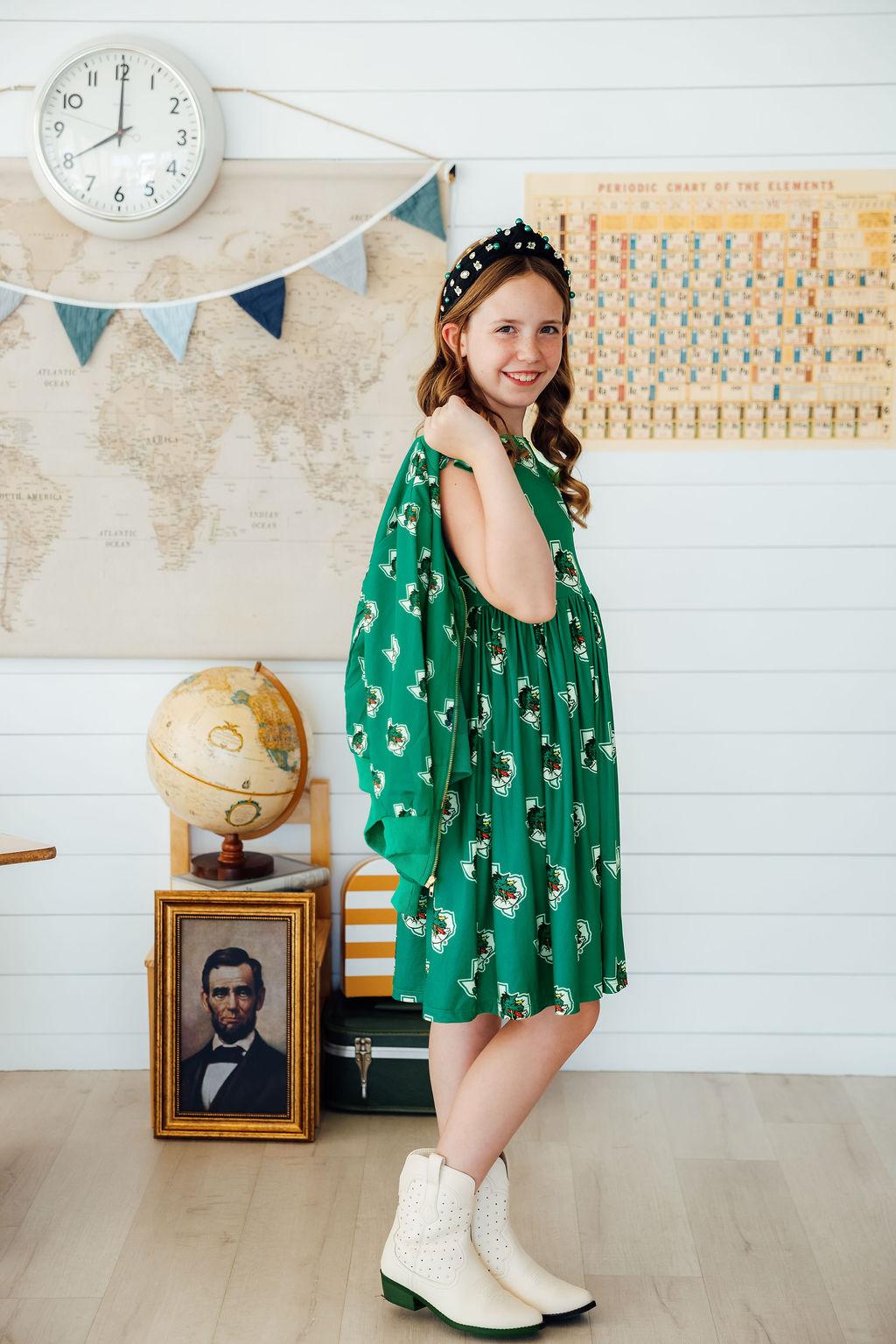 Southlake Carroll Dragons Flutter Twirl Dress - Aaria Tees Aaria Tees