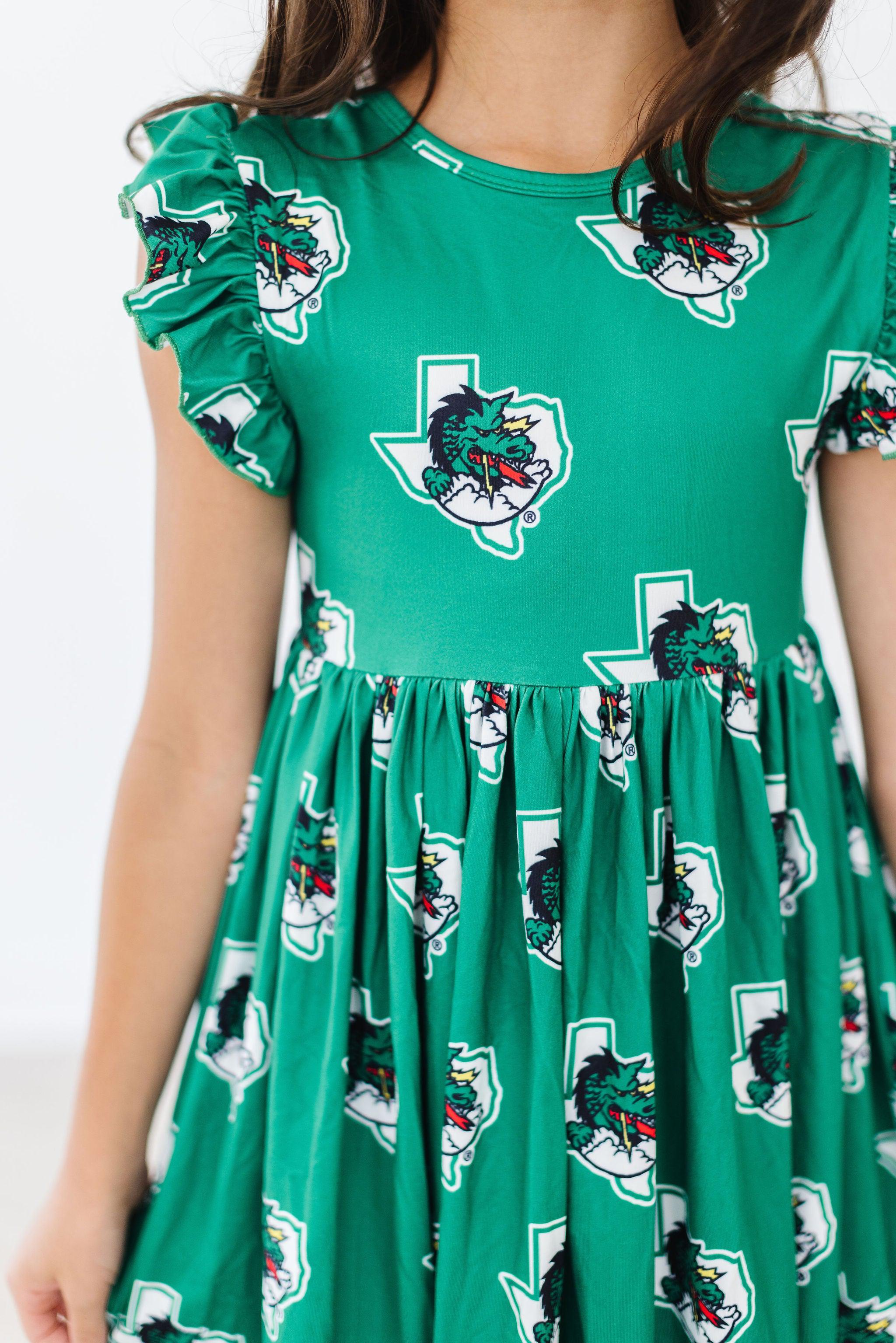 Southlake Carroll Dragons Flutter Twirl Dress - Aaria Tees Aaria Tees