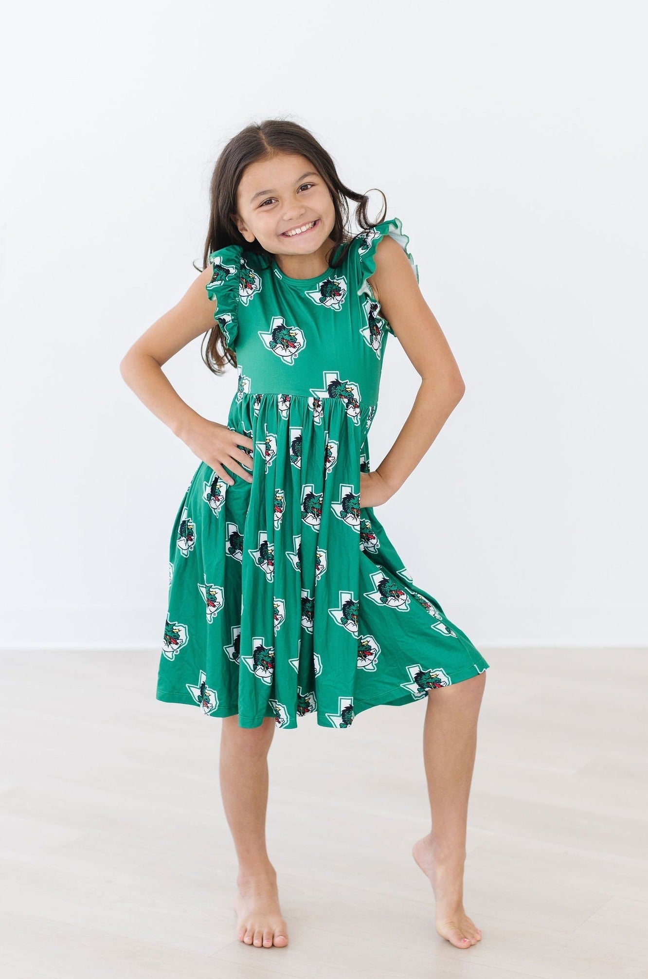 Southlake Carroll Dragons Flutter Twirl Dress - Aaria Tees Aaria Tees
