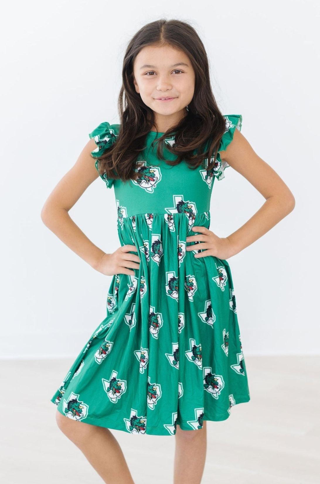 Southlake Carroll Dragons Flutter Twirl Dress - Aaria Tees Aaria Tees