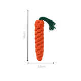 Palatable Carrot Rope Toys Aaria Tees