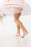 Spring Stripes Twirl Shorts - Aaria Tees Aaria Tees