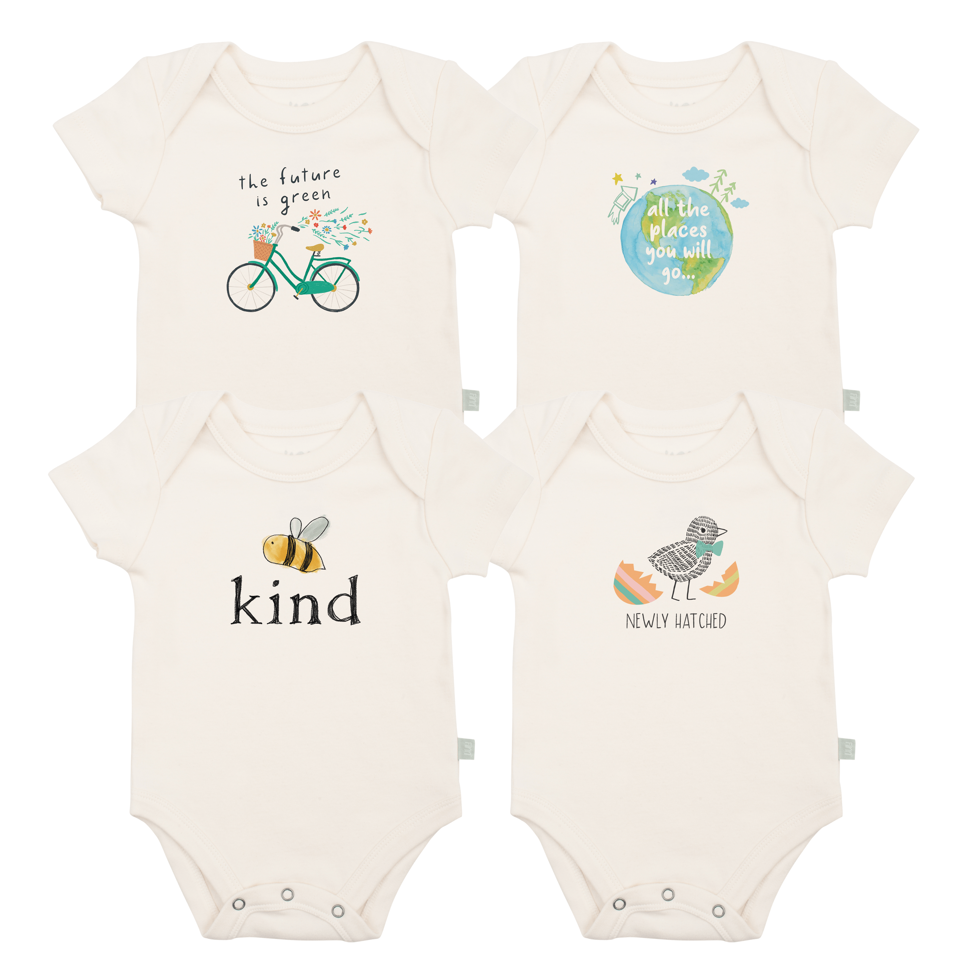 graphic bodysuit set | spring 4 pack + 1 free - Aaria Tees Aaria Tees