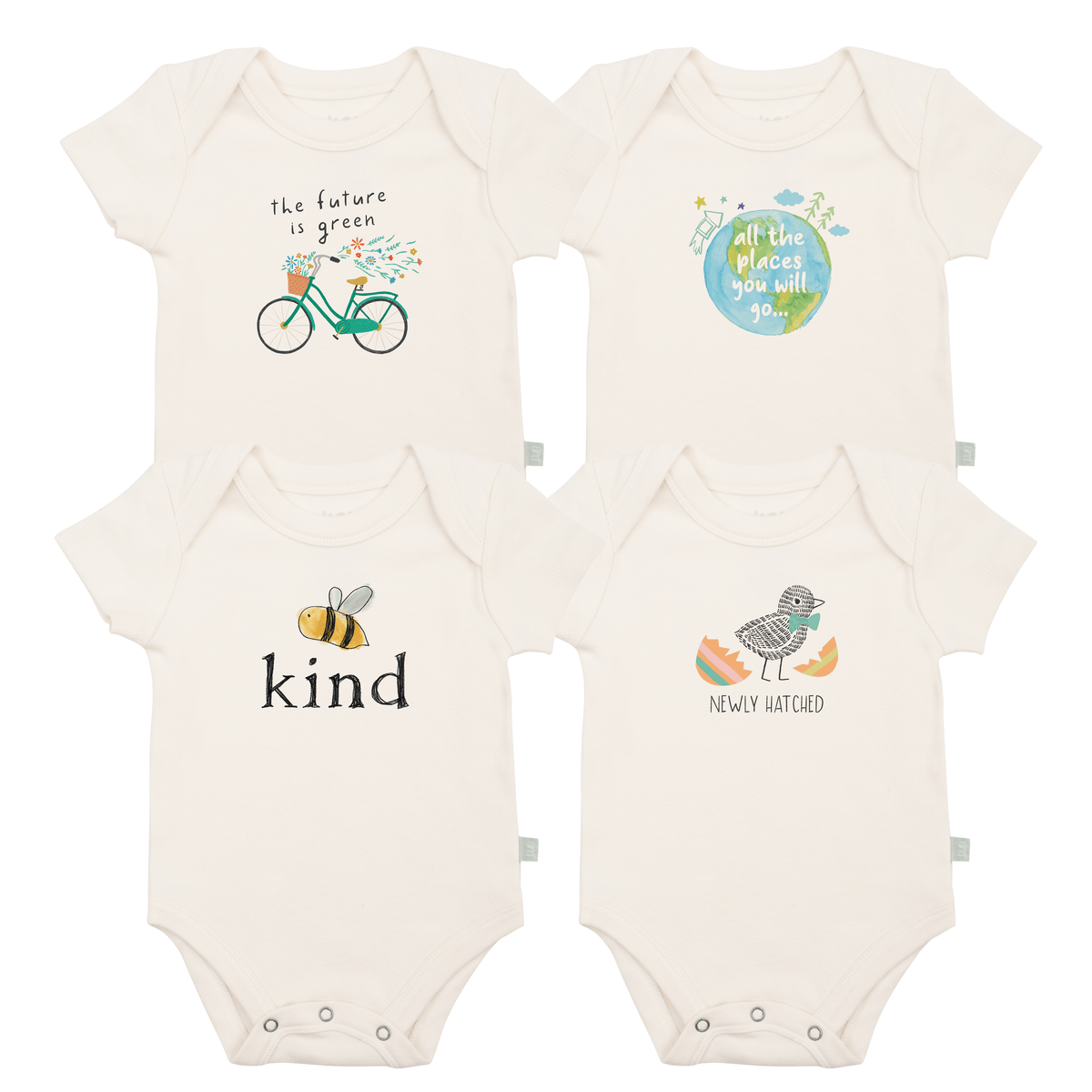 graphic bodysuit set | spring 4 pack + 1 free - Aaria Tees