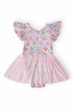 Springtime Bows S/S Twirl Leotard - Aaria Tees Aaria Tees