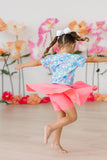 Springtime Splendor Ruffle Pocket Tee - Aaria Tees Aaria Tees