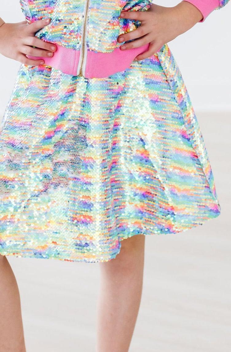 Sprinkles Flip Sequin Twirl Skort - Aaria Tees Aaria Tees
