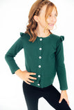 Spruce Ruffle Cardigan - Aaria Tees Aaria Tees