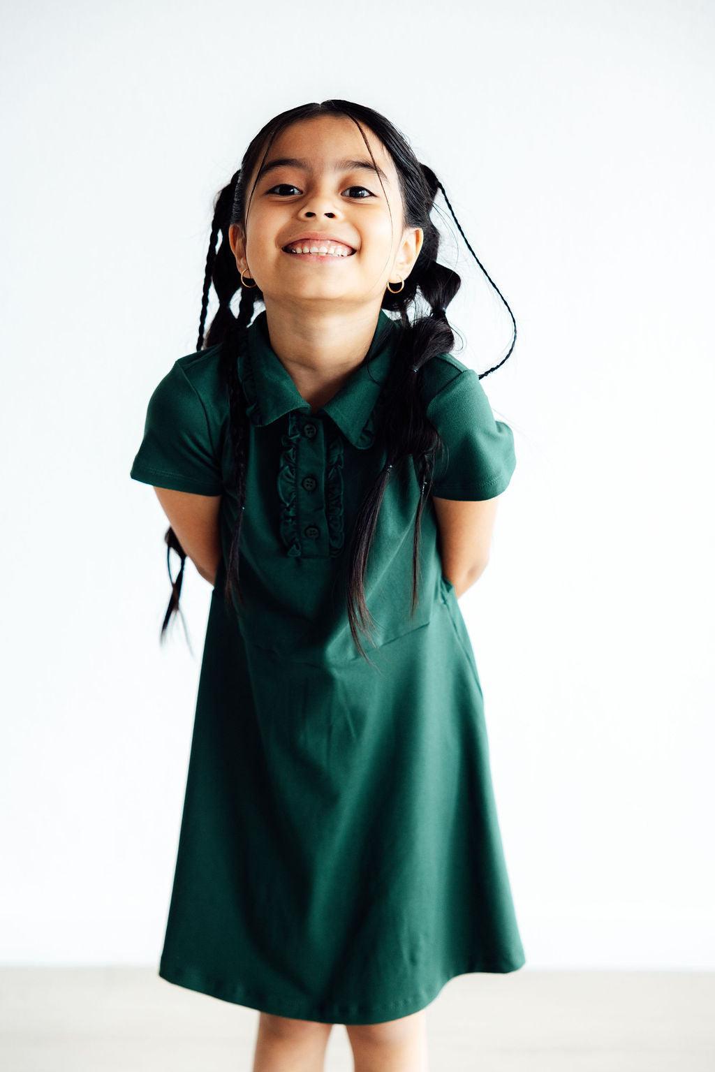 Spruce S/S Polo Dress - Aaria Tees Aaria Tees