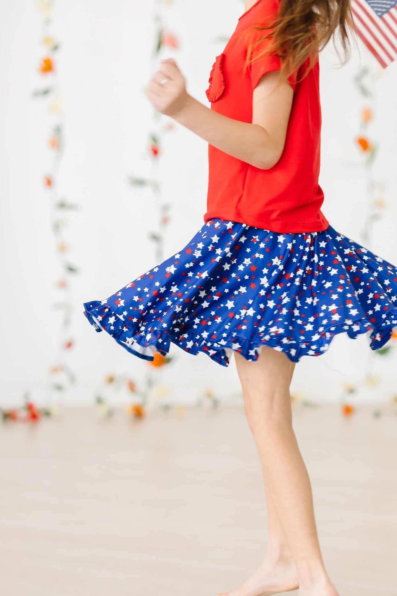 Star Bright Ruffle Twirl Skort - Aaria Tees Aaria Tees