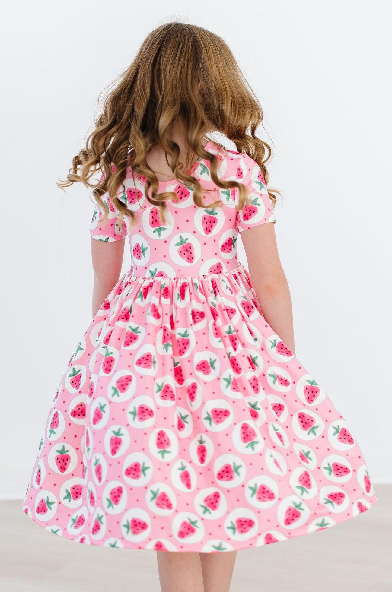 Strawberry Fields S/S Pocket Twirl Dress - Aaria Tees Aaria Tees