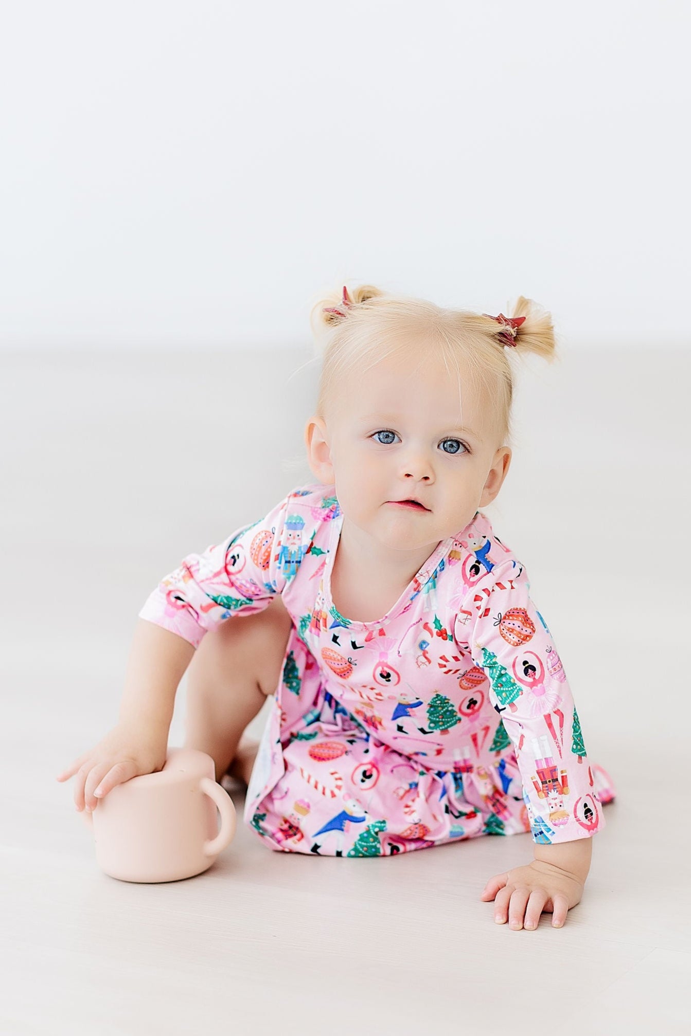Sugarplum Fairy 3/4 Sleeve Twirl Bodysuit - Aaria Tees Aaria Tees