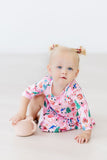 Sugarplum Fairy 3/4 Sleeve Twirl Bodysuit - Aaria Tees Aaria Tees