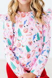 Sugarplum Fairy L/S Ruffle Tee - Aaria Tees Aaria Tees