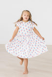 Summer Sweets Flutter Sleeve Twirl Dress - Aaria Tees Aaria Tees