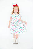 Summer Sweets Flutter Sleeve Twirl Dress - Aaria Tees Aaria Tees
