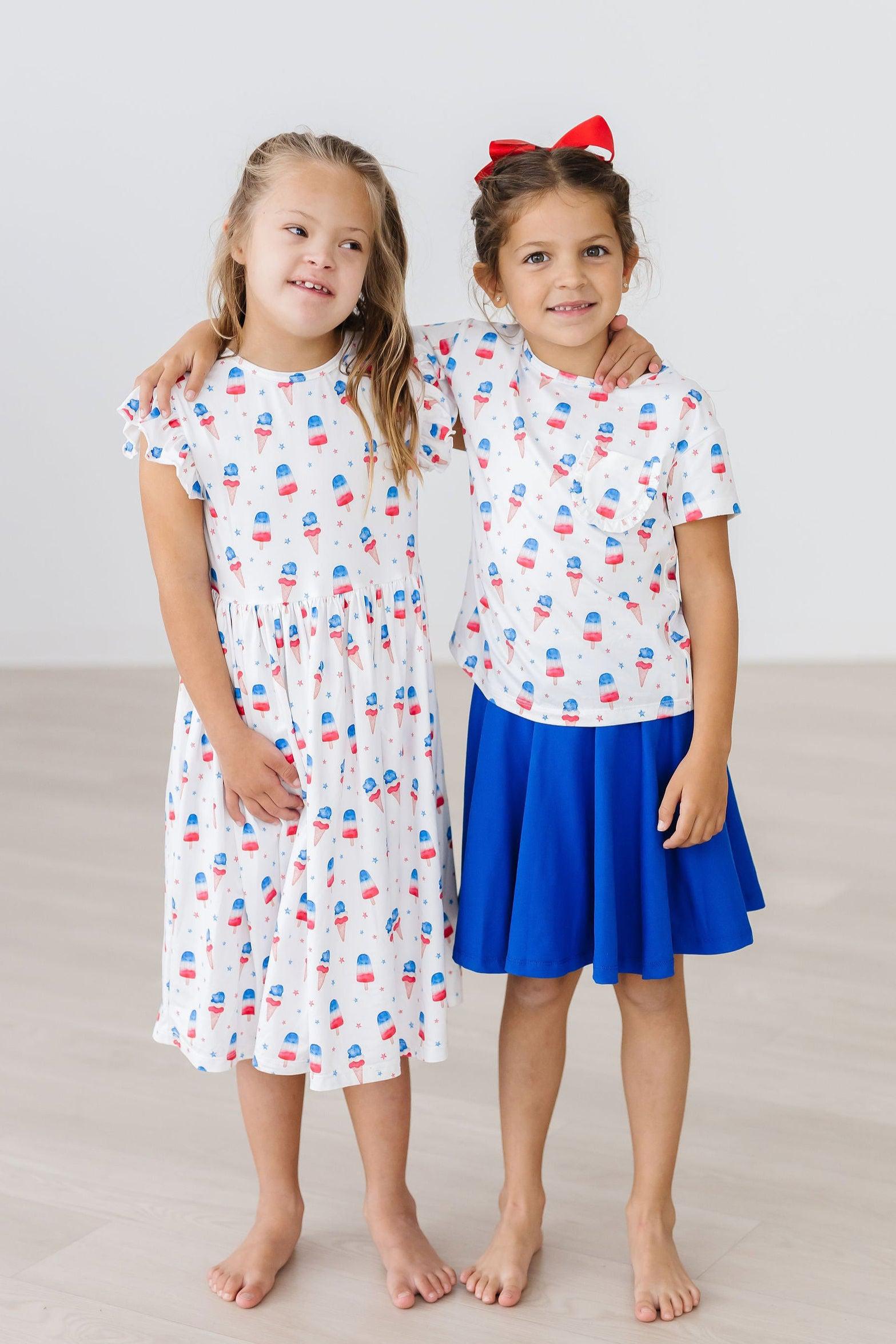 Summer Sweets Ruffle Pocket Tee - Aaria Tees Aaria Tees