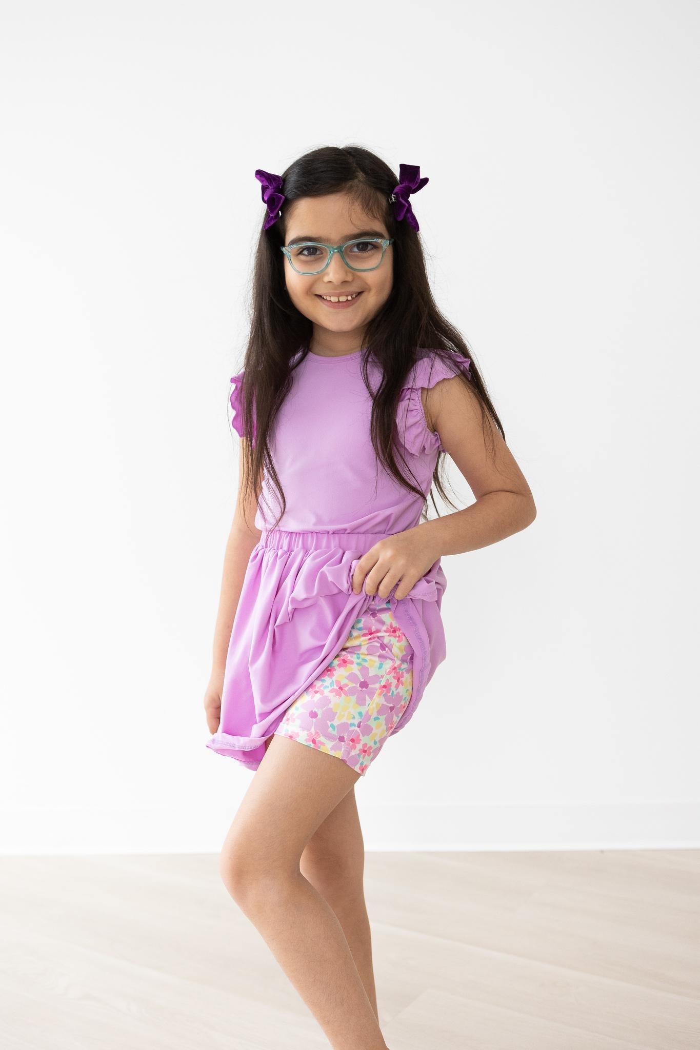 Summer Watercolor Twirl Shorts - Aaria Tees Aaria Tees