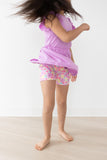 Summer Watercolor Twirl Shorts - Aaria Tees Aaria Tees