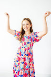 Sunshine Garden Smocked Ruffle Dress - Aaria Tees Aaria Tees