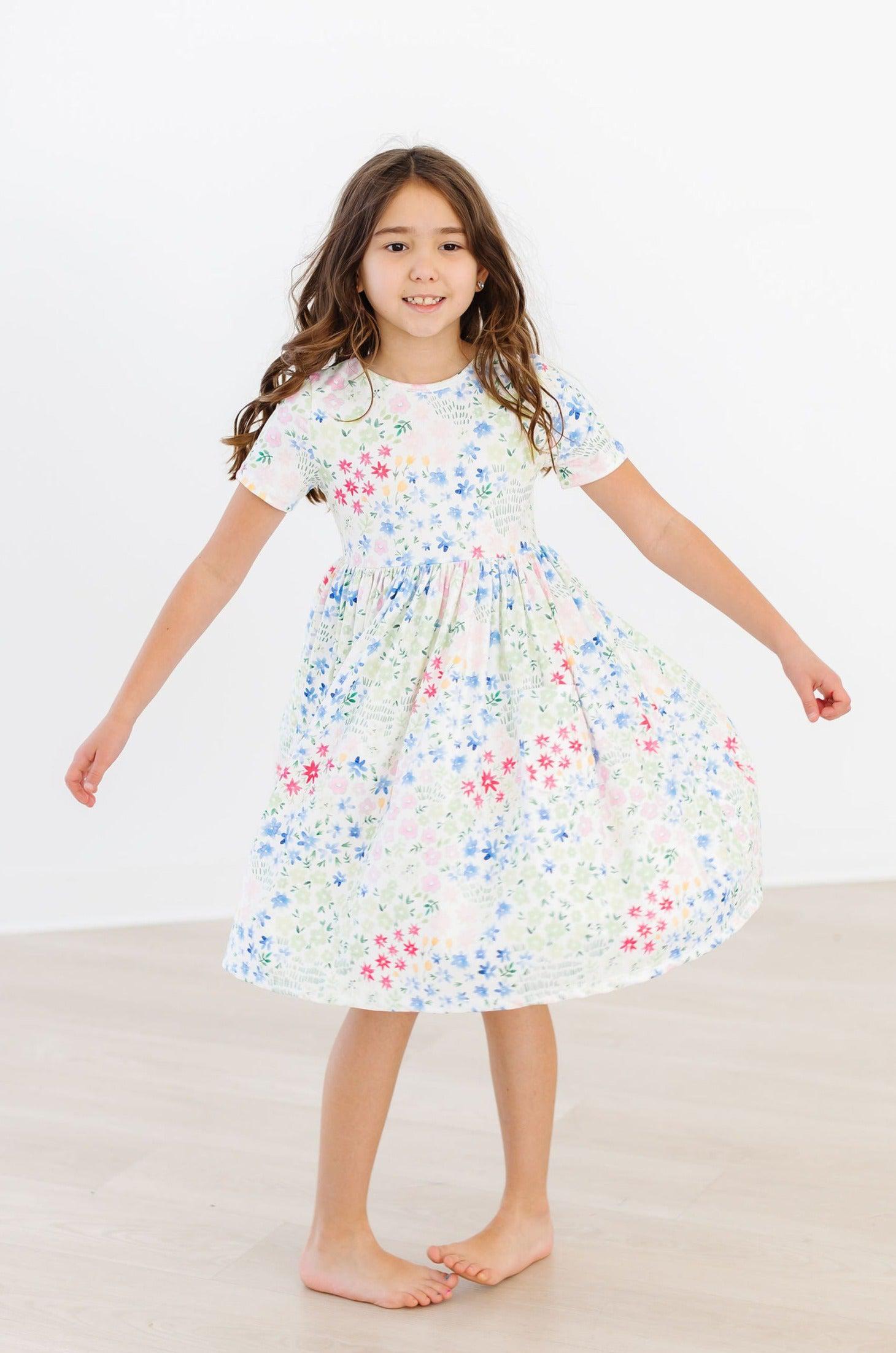 Sunshine Meadows S/S Pocket Twirl Dress - Aaria Tees Aaria Tees