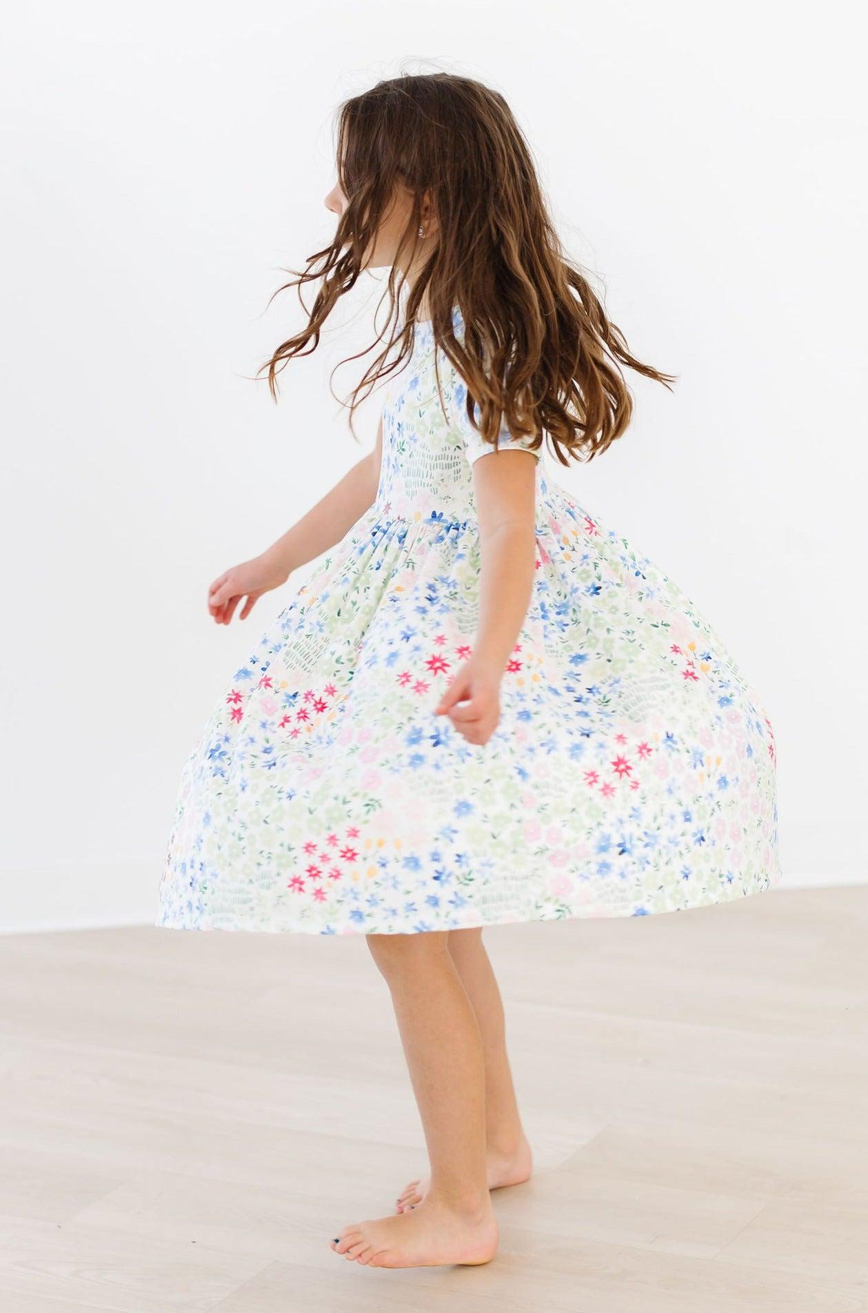 Sunshine Meadows S/S Pocket Twirl Dress - Aaria Tees Aaria Tees