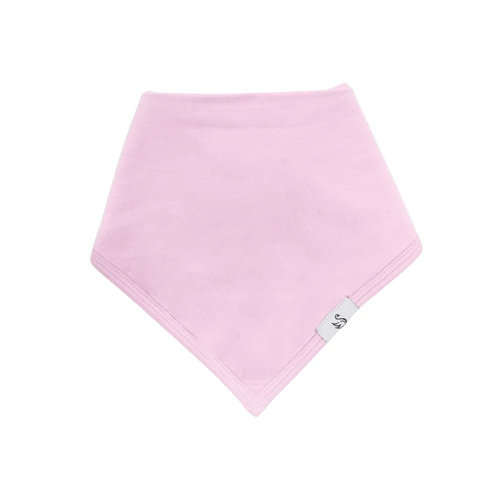 Bamboo Bandana Bib in Pink Tint - Aaria Tees Aaria Tees