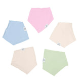 Bamboo Bandana Bib in Pink Tint - Aaria Tees Aaria Tees