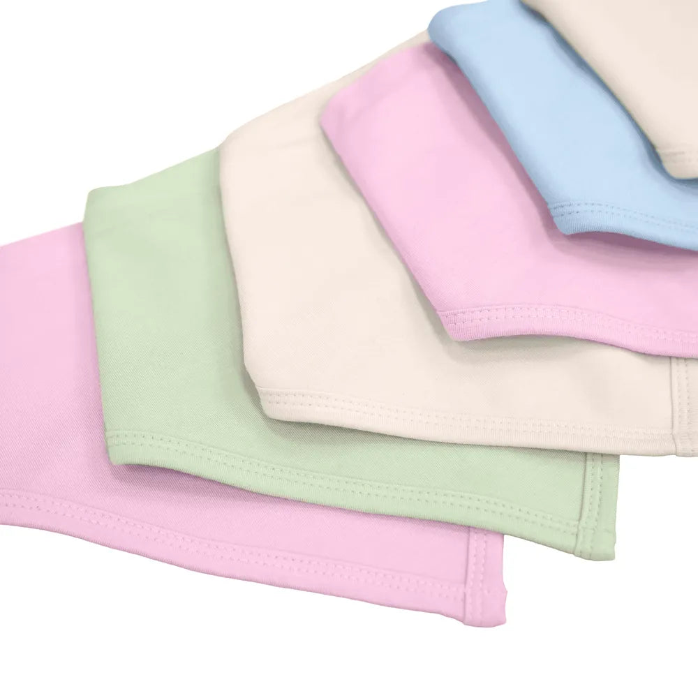 Bamboo Bandana Bib in Pink Tint - Aaria Tees Aaria Tees
