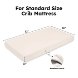 Bamboo Crib Sheet in Blue Depths - Aaria Tees Aaria Tees