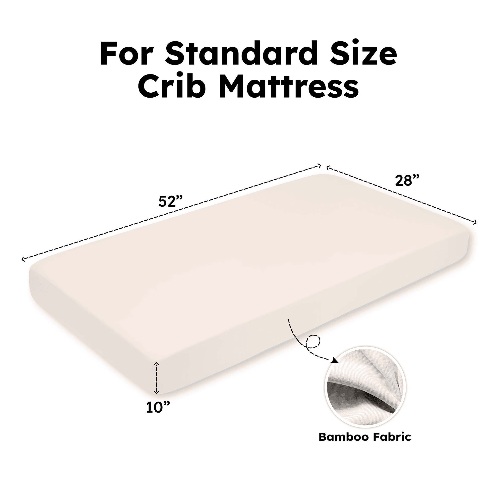 Bamboo Crib Sheet in Peach Fuzz - Aaria Tees Aaria Tees