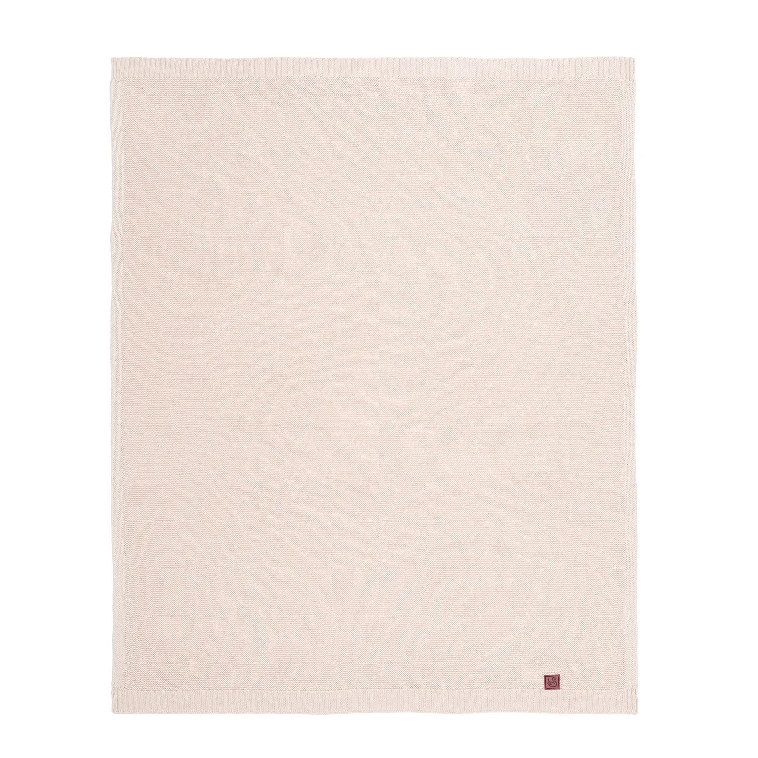 Classic Knit Cotton Baby Blanket in Beige - Aaria Tees Aaria Tees