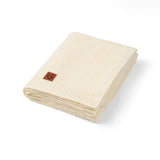 Classic Knit Cotton Baby Blanket in Cream - Aaria Tees Aaria Tees