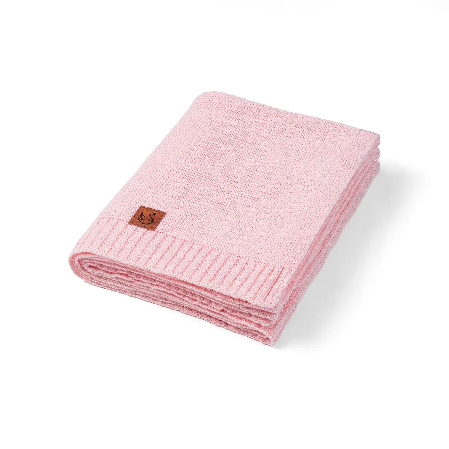 Classic Knit Cotton Baby Blanket in Pink - Aaria Tees Aaria Tees