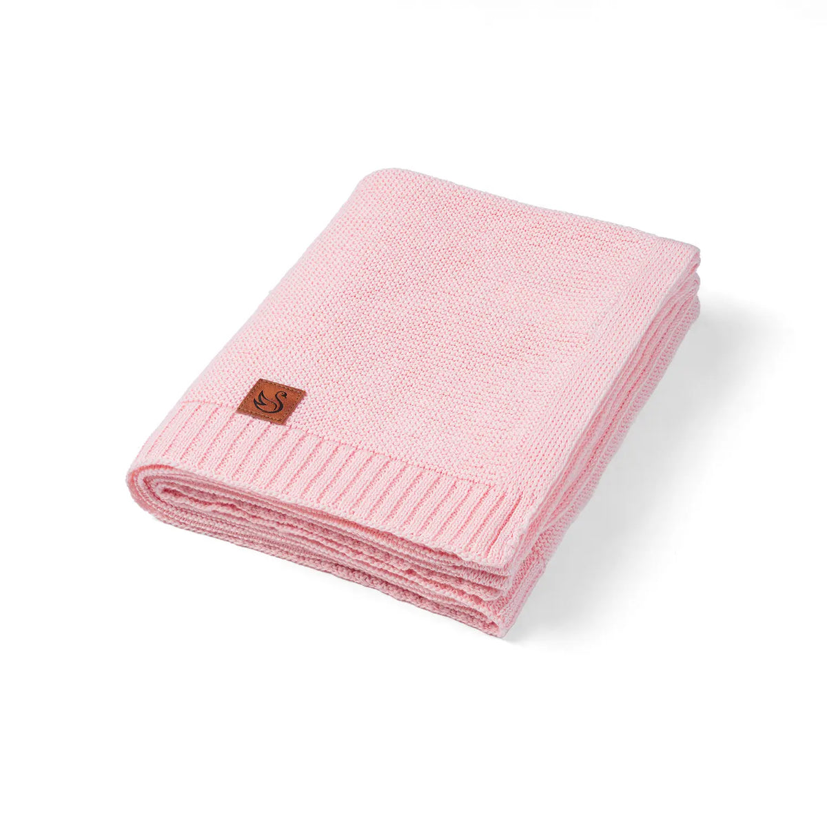 Classic Knit Cotton Baby Blanket in Pink - Aaria Tees