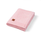 Classic Knit Cotton Baby Blanket in Pink - Aaria Tees Aaria Tees