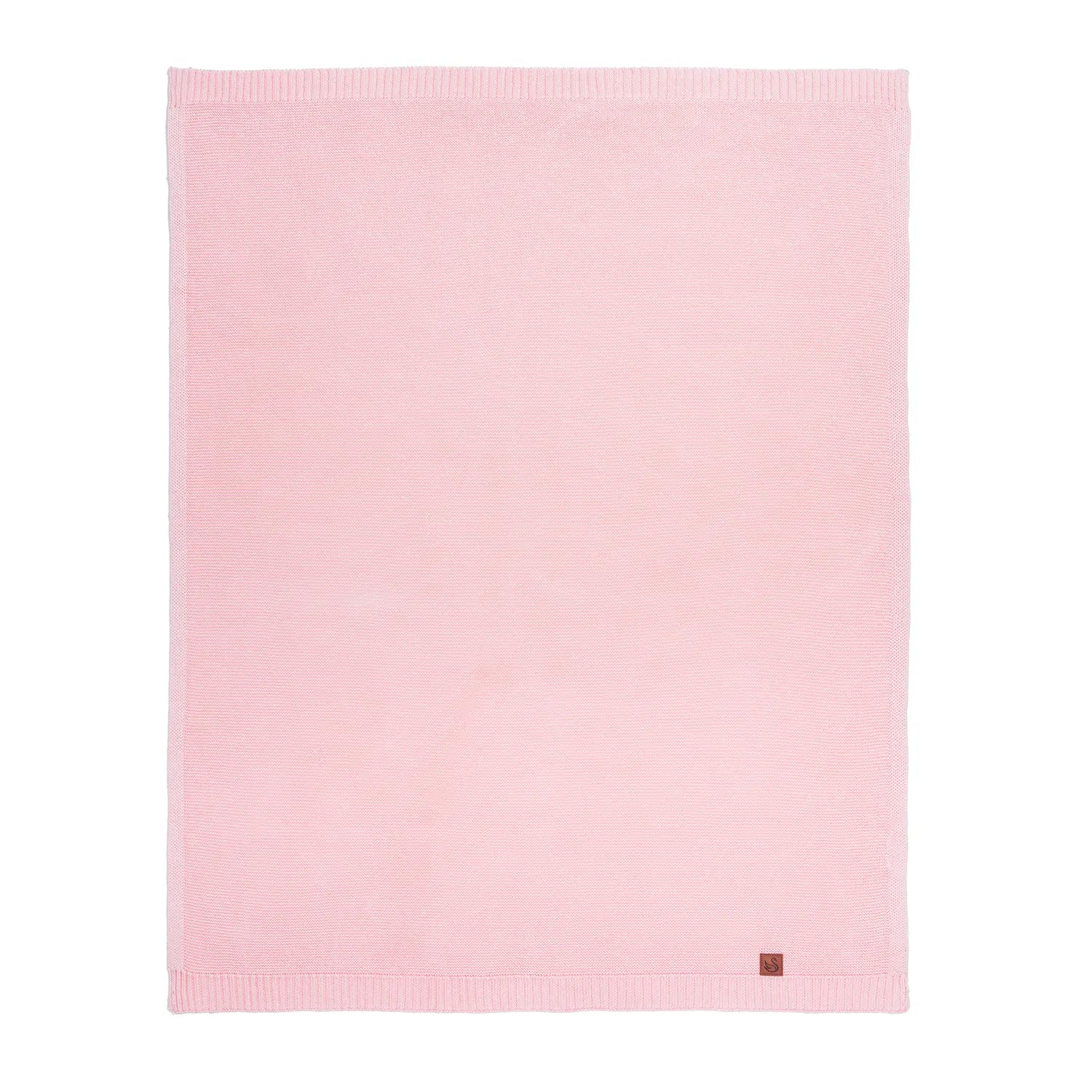 Classic Knit Cotton Baby Blanket in Pink - Aaria Tees Aaria Tees
