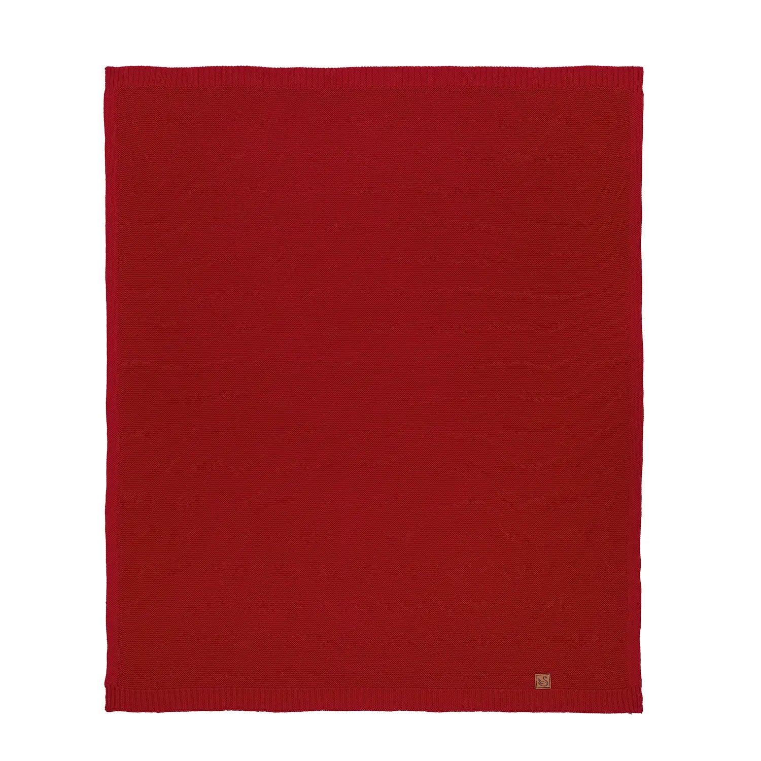 Classic Knit Cotton Baby Blanket in Red Xmas - Aaria Tees Aaria Tees