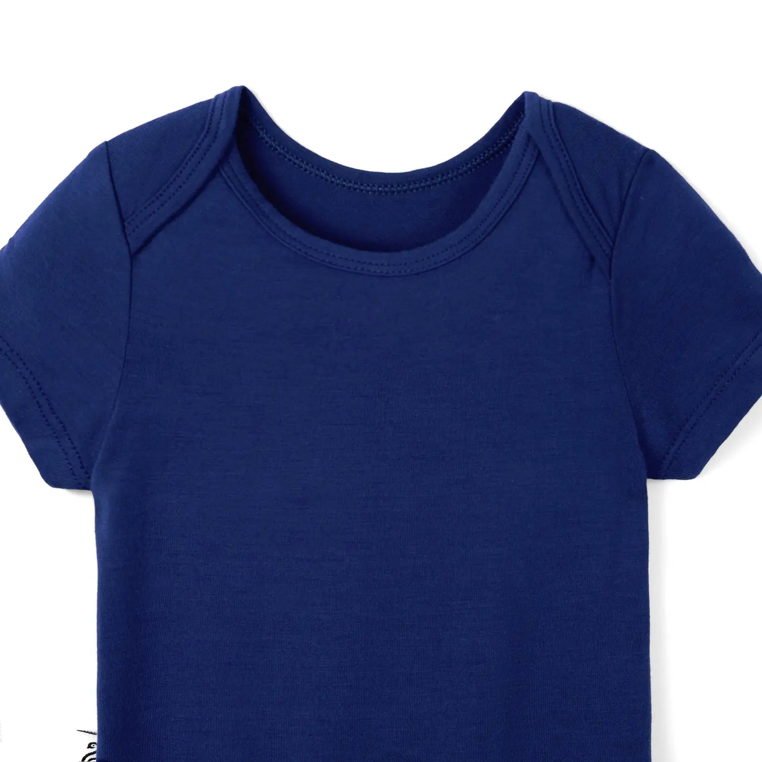 Bamboo Baby Bodysuit in Blue Depths - Aaria Tees Aaria Tees