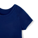 Bamboo Baby Bodysuit in Blue Depths - Aaria Tees Aaria Tees