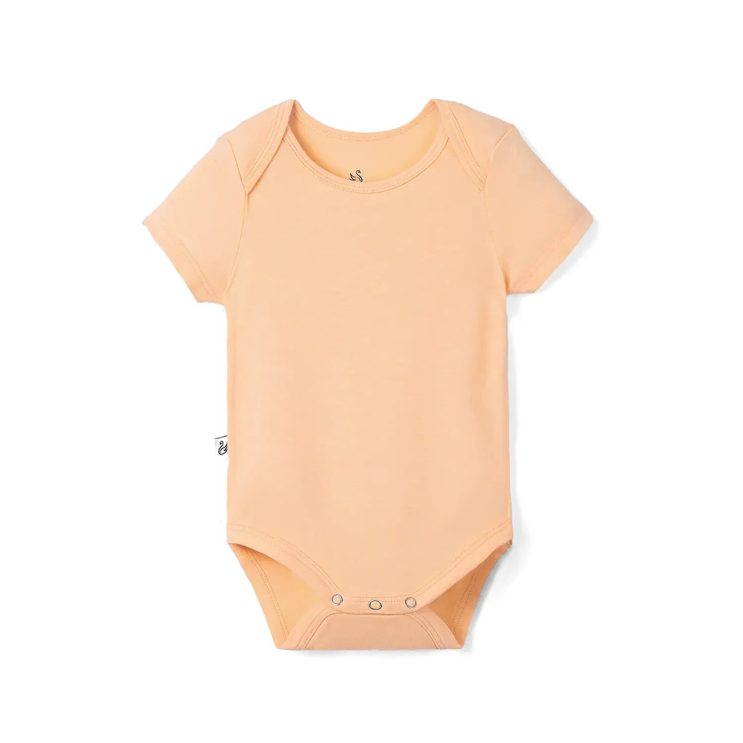 Bamboo Baby Bodysuit in Peach Fuzz - Aaria Tees Aaria Tees