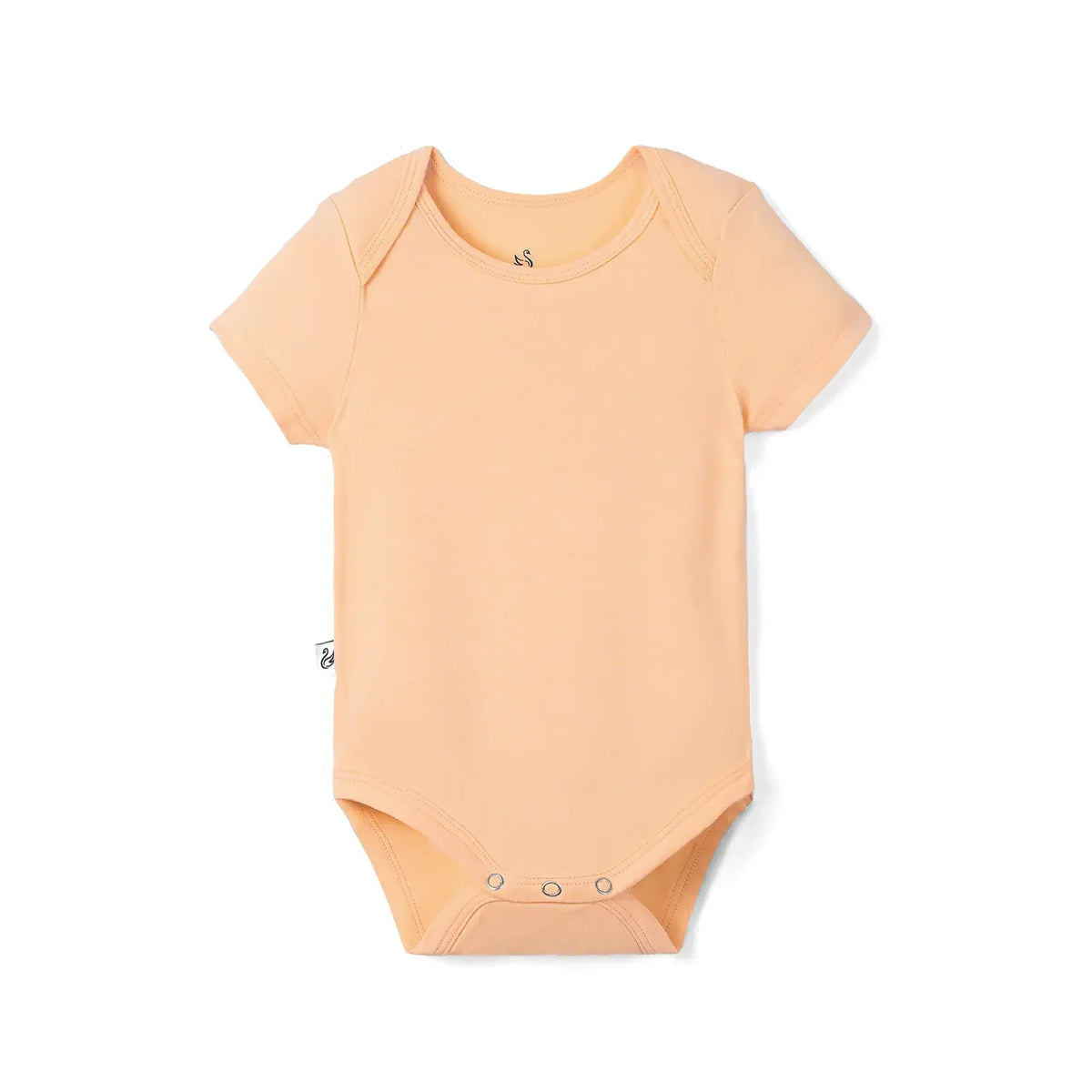 Bamboo Baby Bodysuit in Peach Fuzz - Aaria Tees