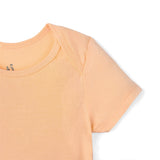 Bamboo Baby Bodysuit in Peach Fuzz - Aaria Tees Aaria Tees