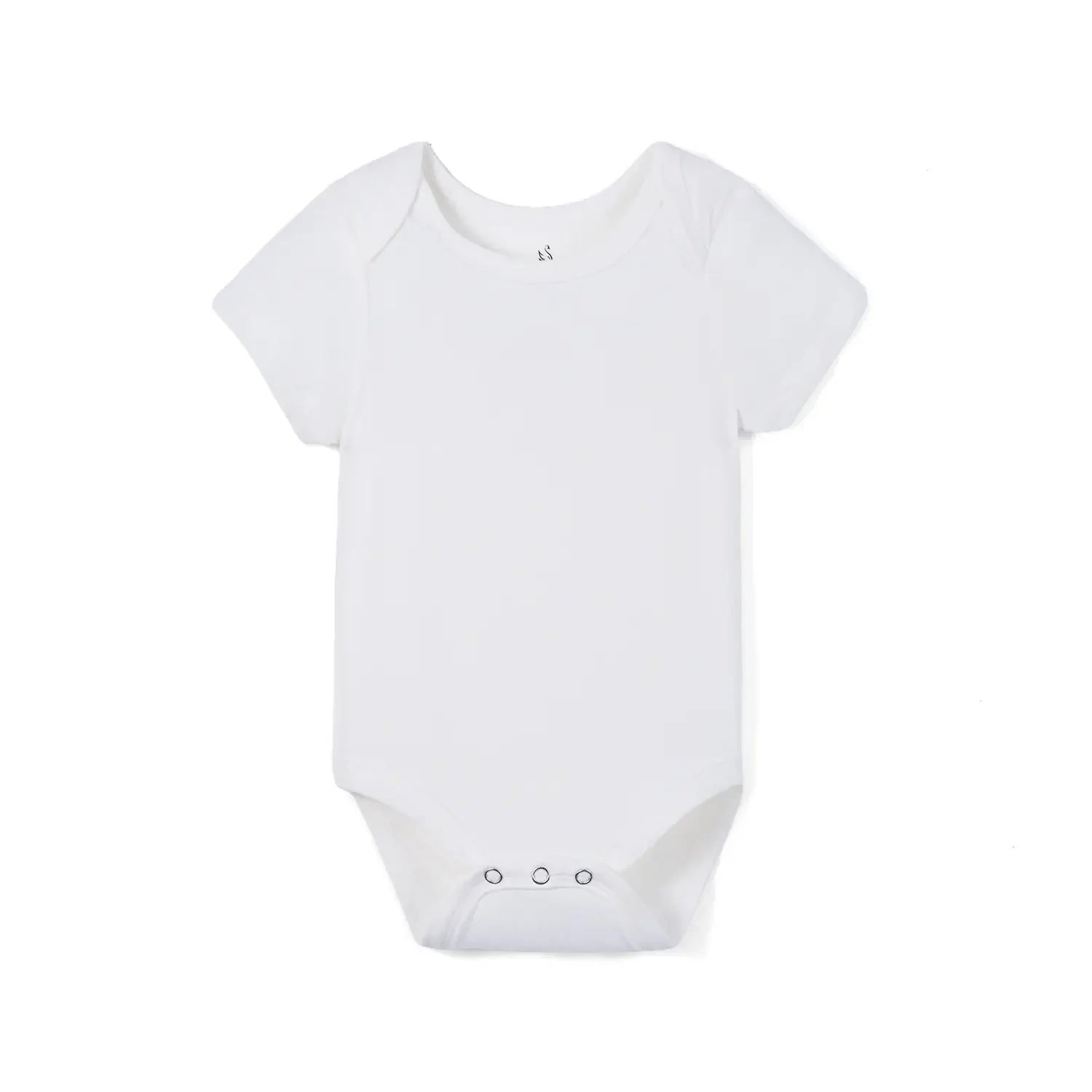 Bamboo Baby Bodysuit in White - Aaria Tees Aaria Tees