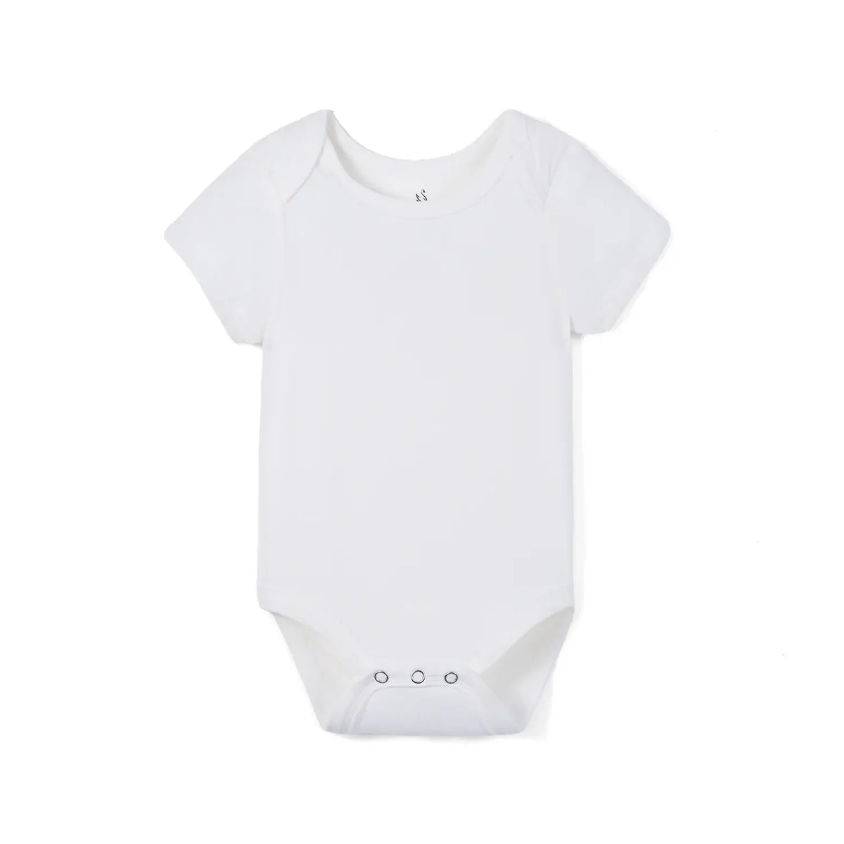 Bamboo Baby Bodysuit in White - Aaria Tees