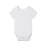 Bamboo Baby Bodysuit in White - Aaria Tees Aaria Tees