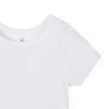 Bamboo Baby Bodysuit in White - Aaria Tees Aaria Tees